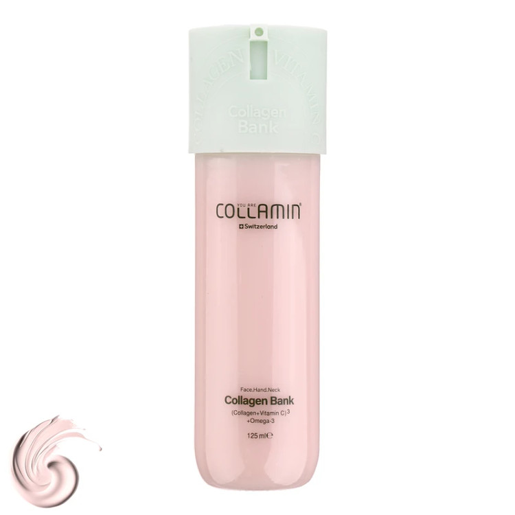 کرم مرطوب کننده صورت و گردن کلامین مدل Collagen Bank